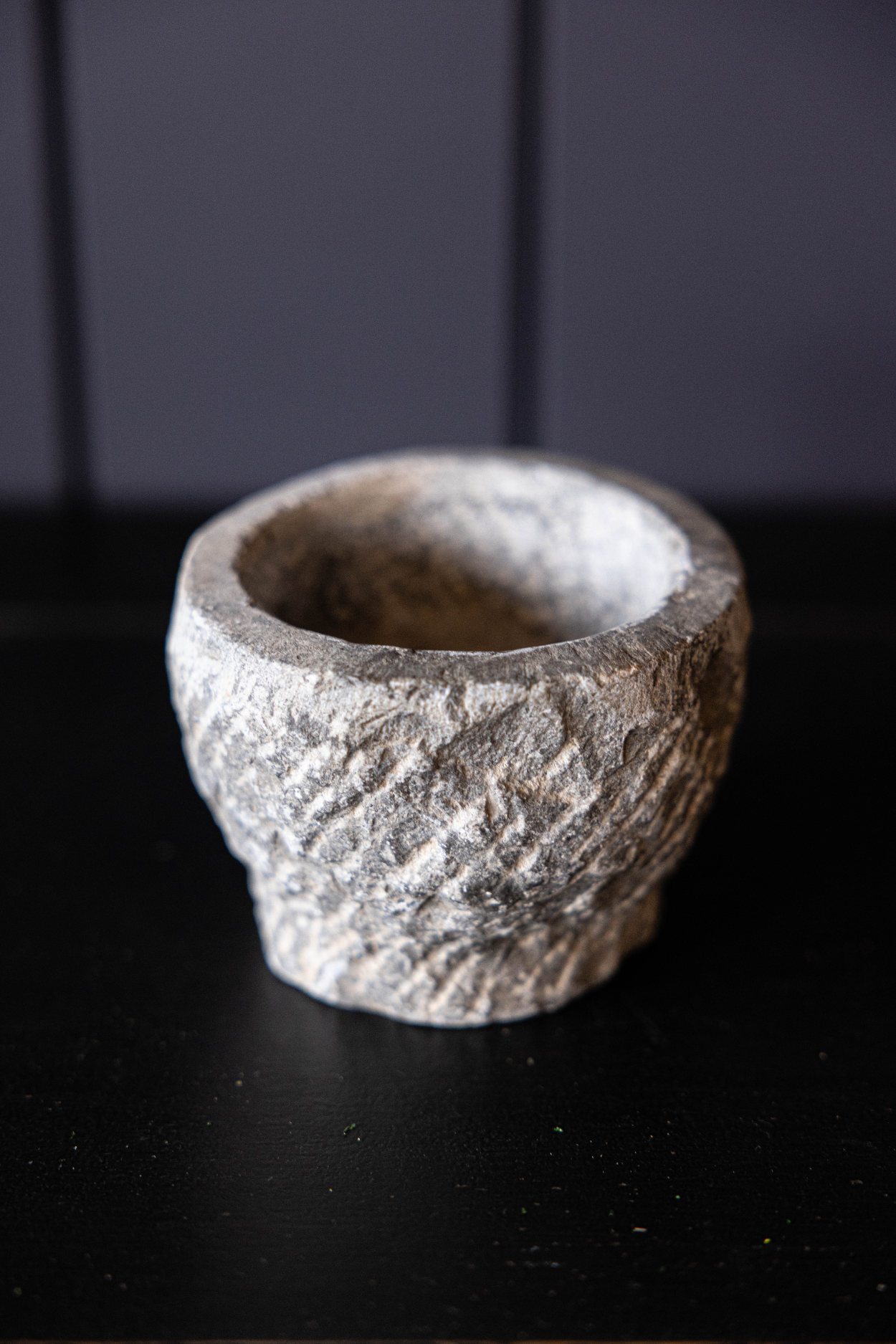 Vintage Inspired Grey Petite Stone Mortar | By Luxe B Co