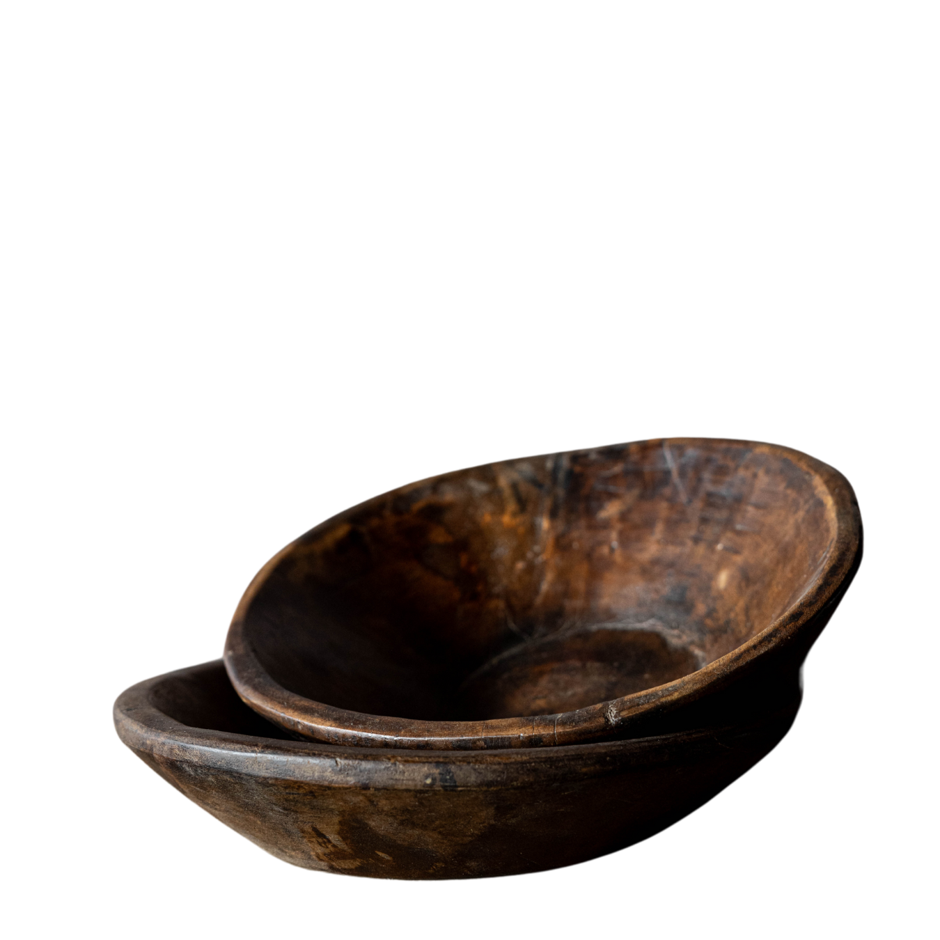 Vintage Round Wooden Bowl | By Luxe B Co.