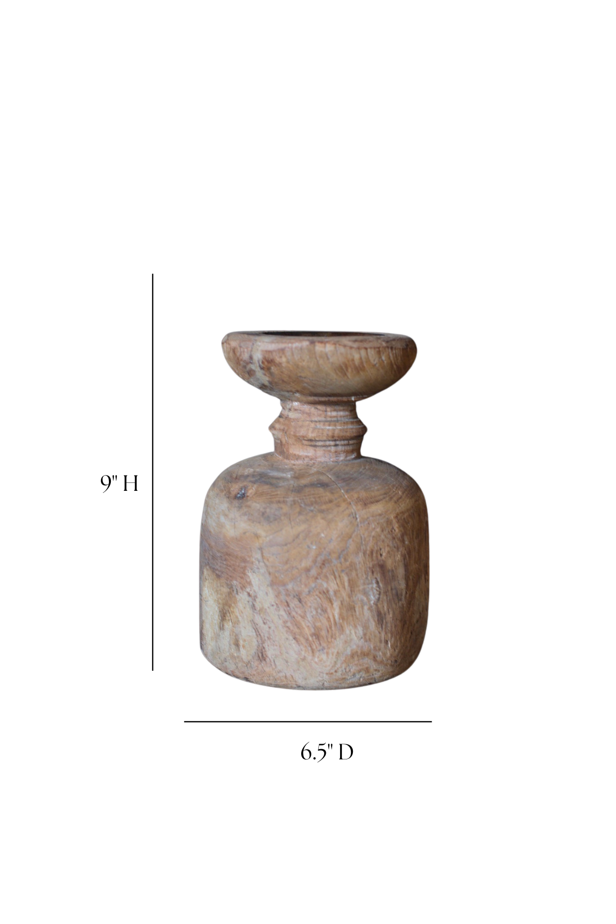 Vintage Wooden Candle Pillar | By Luxe B Co. 