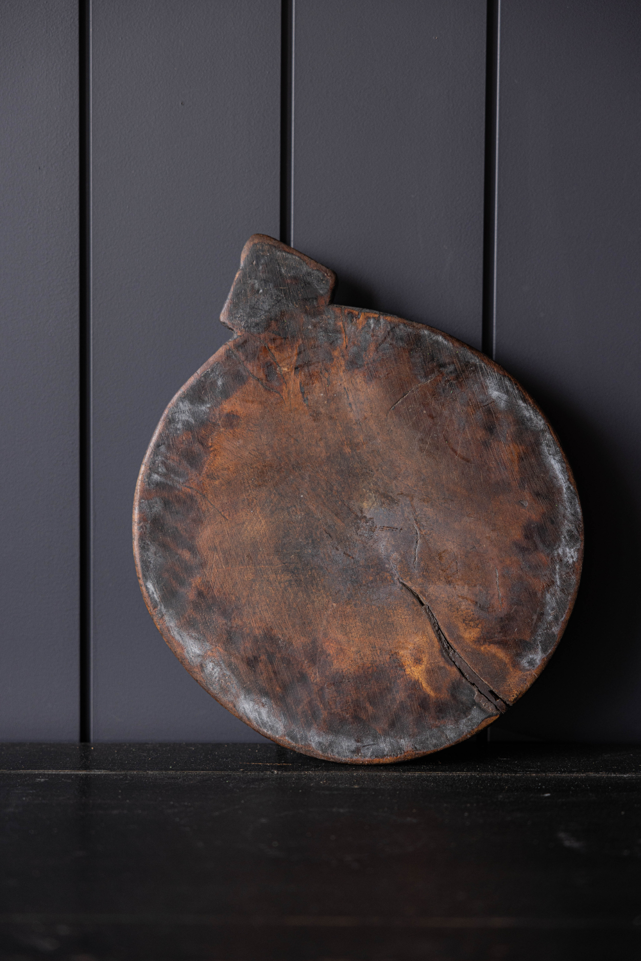 Vintage Wooden Dark Brown Chapati Board | One Of A Kind | By Luxe B Co.