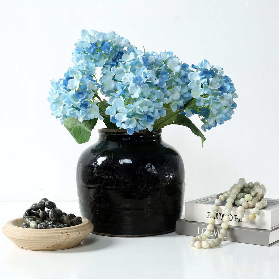 Vintage Black Glazed Pot | By Luxe B Co.