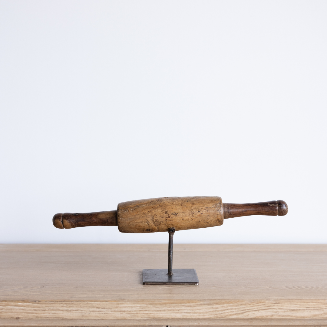 Vintage Chapati Roller on Stand | By Luxe B Co
