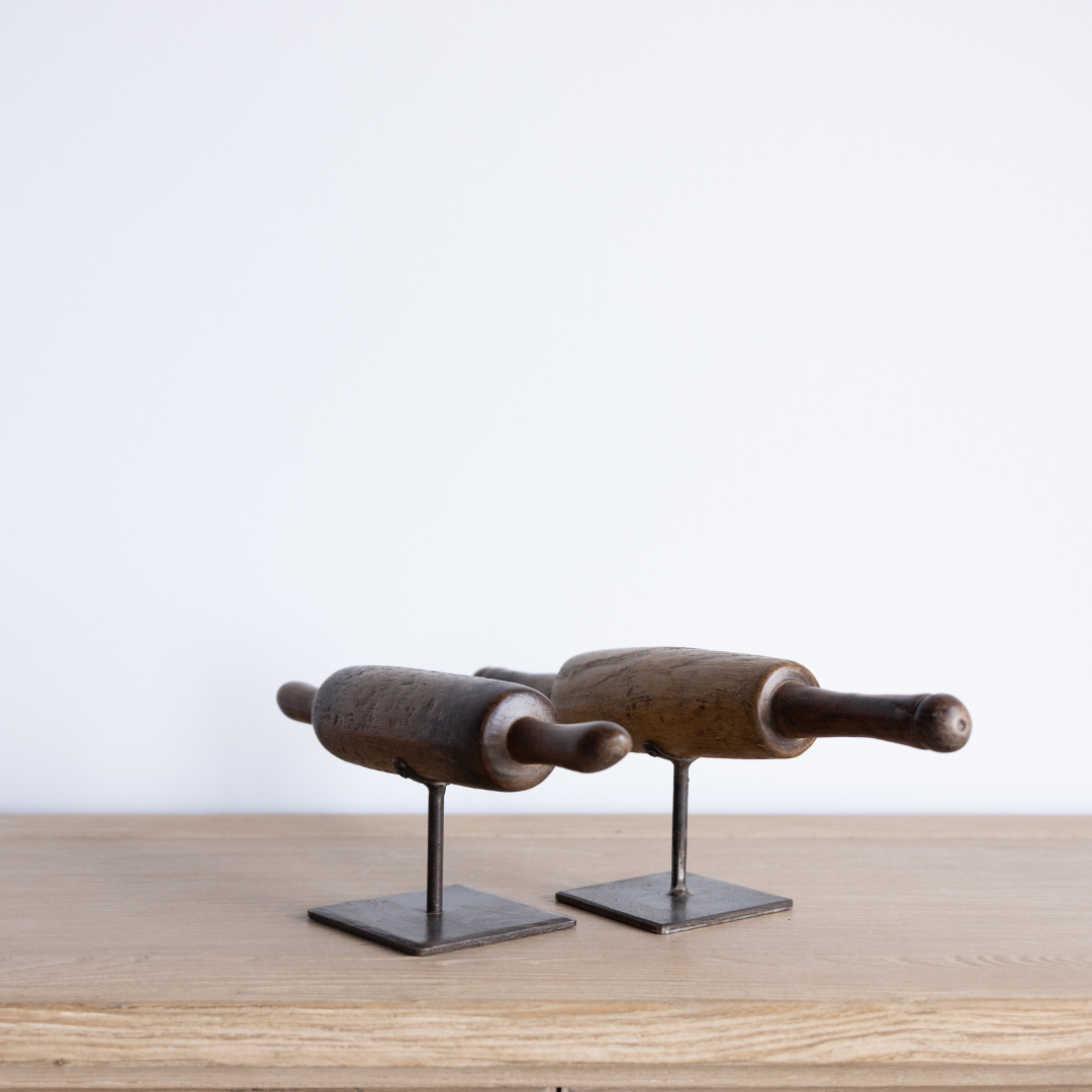 Vintage Chapati Roller on Stand | By Luxe B Co