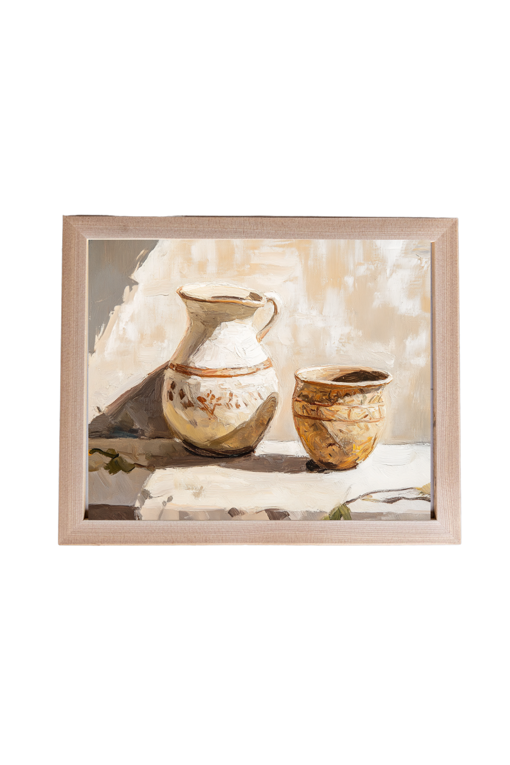 Vintage Sunny Pots Framed Art | 044