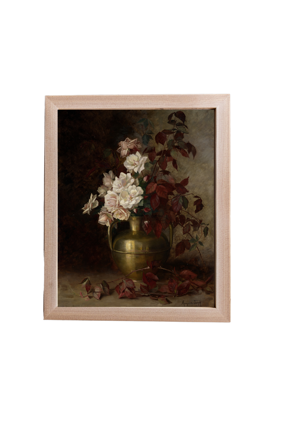 Vintage Antique Floral Framed Art | 108