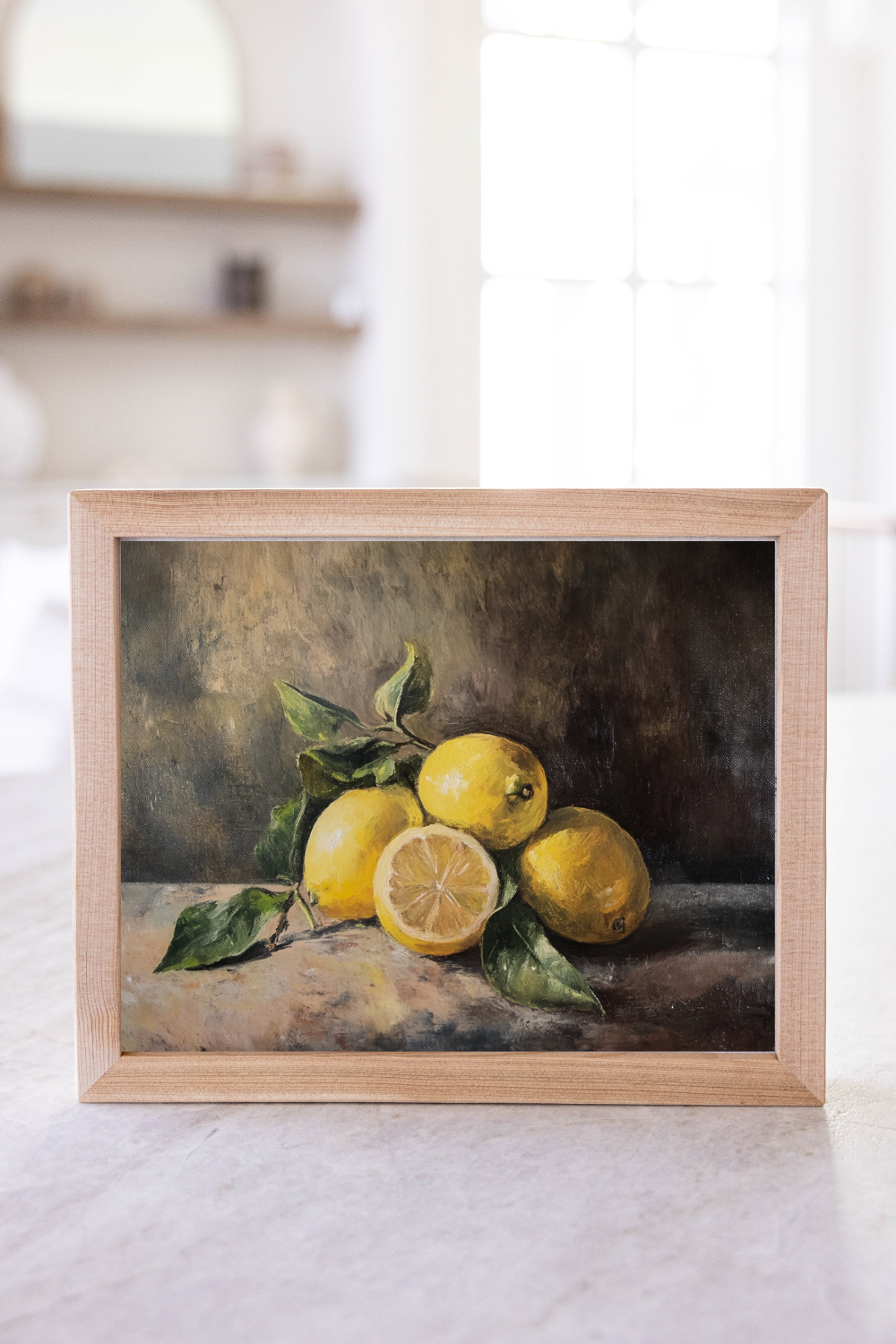 Vintage Lemon MutedFramed Art | 013