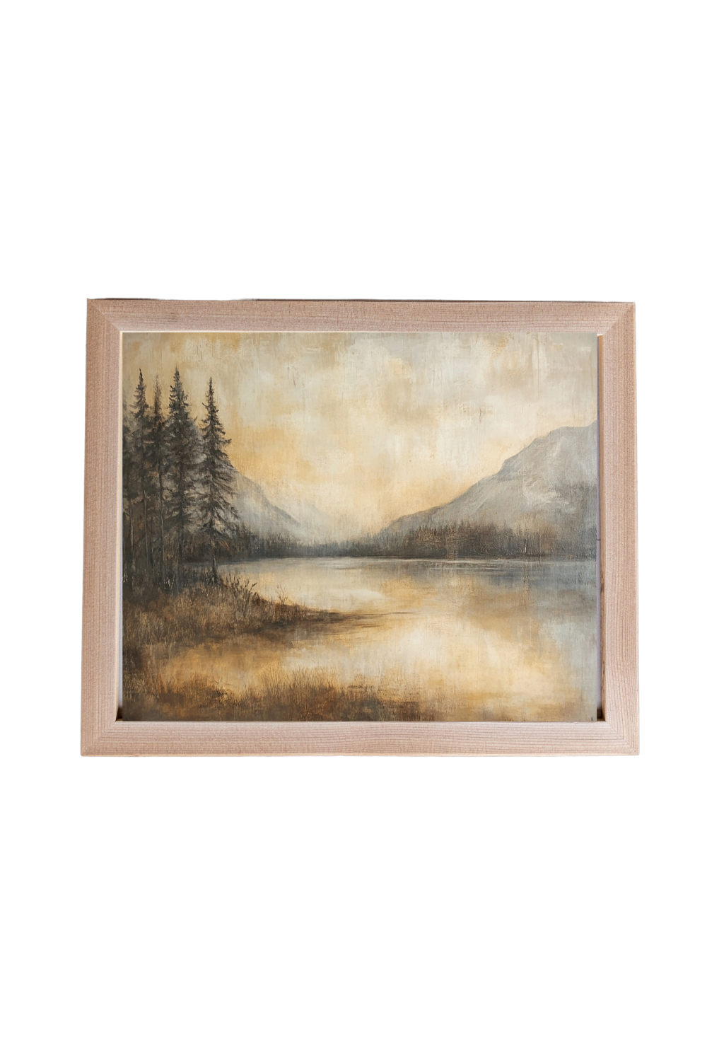 Vintage Water Color Fall Scene Framed Art | 010