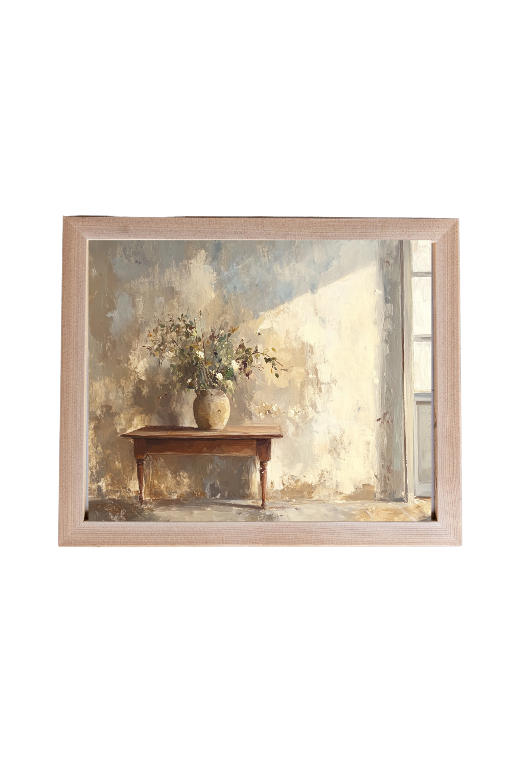 Vintage Dried Flower Pot Framed Art | 011