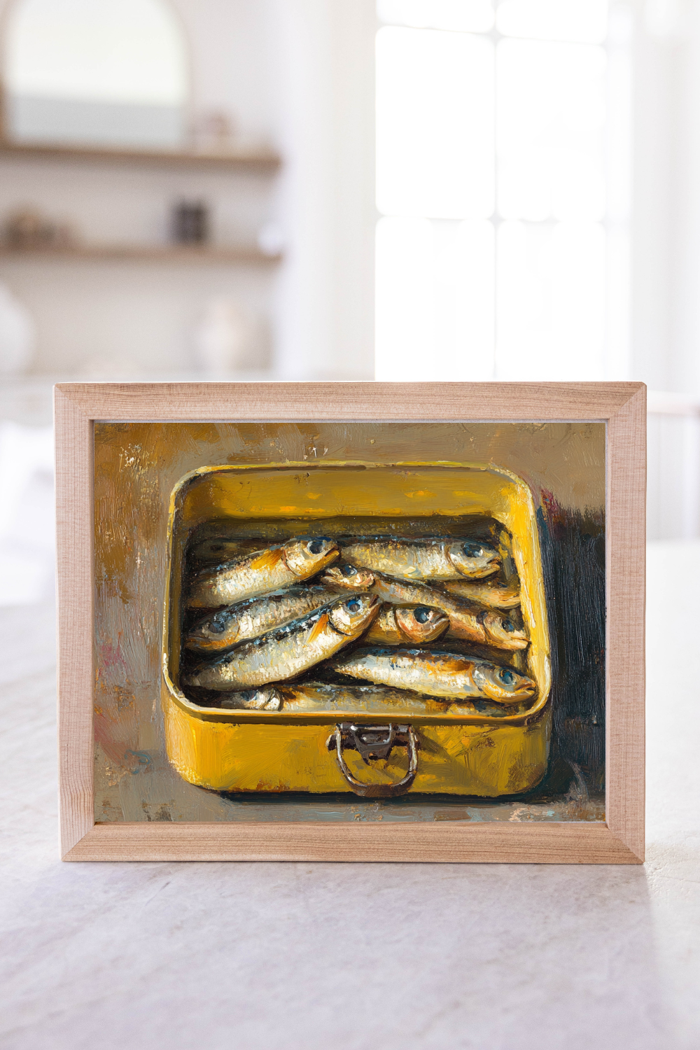 Vintage Canned Sardines Framed Art | 014