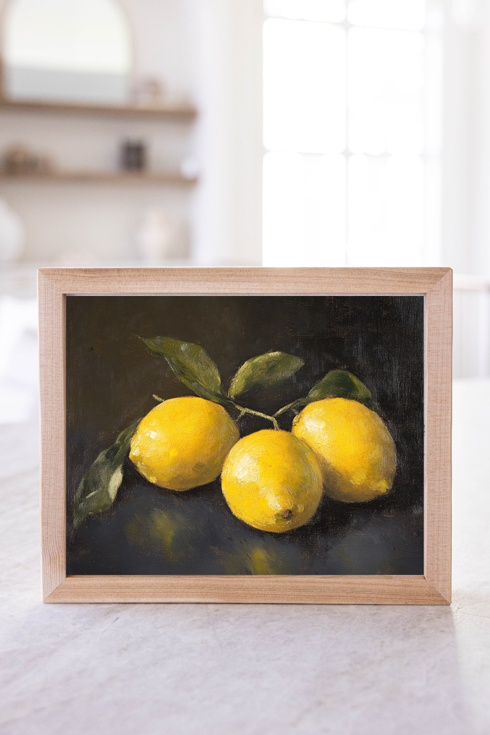 Vintage Moody Lemon Framed Art | 022