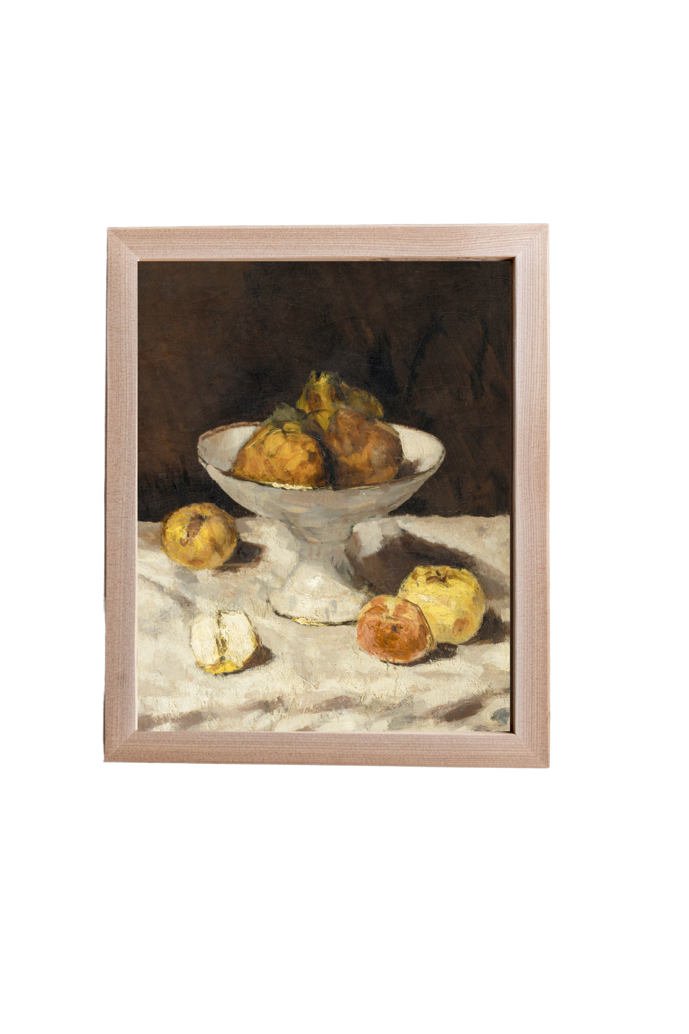 Antique Fruit Bowl Pine Framed Art | 130