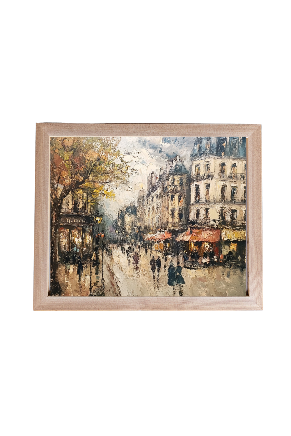 Vintage European Stone Street Framed Art | 018