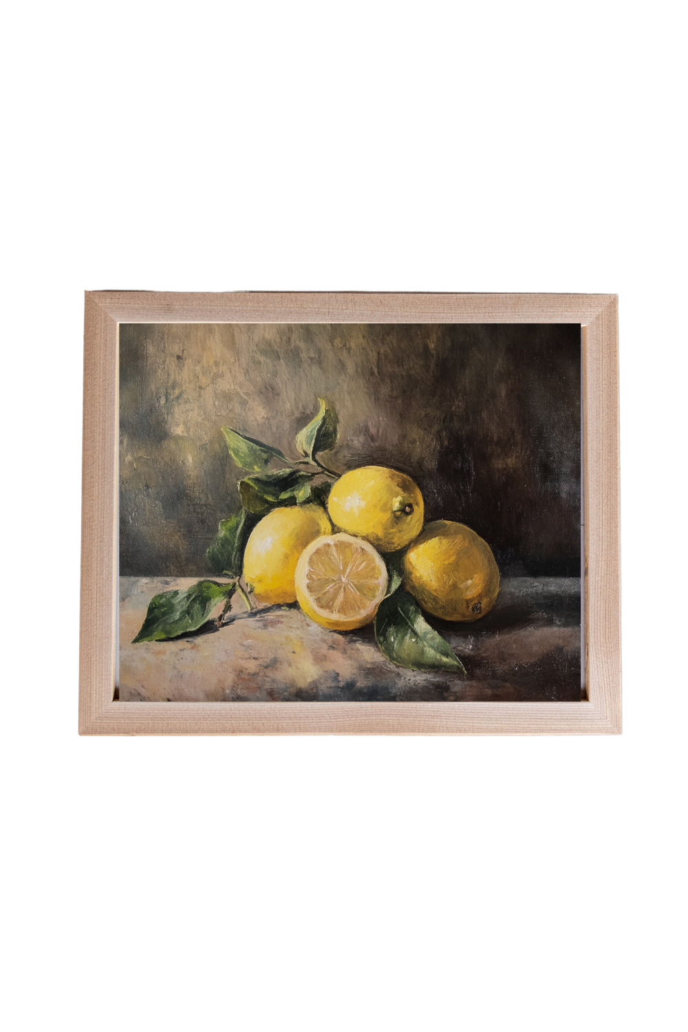 Vintage Lemon MutedFramed Art | 013