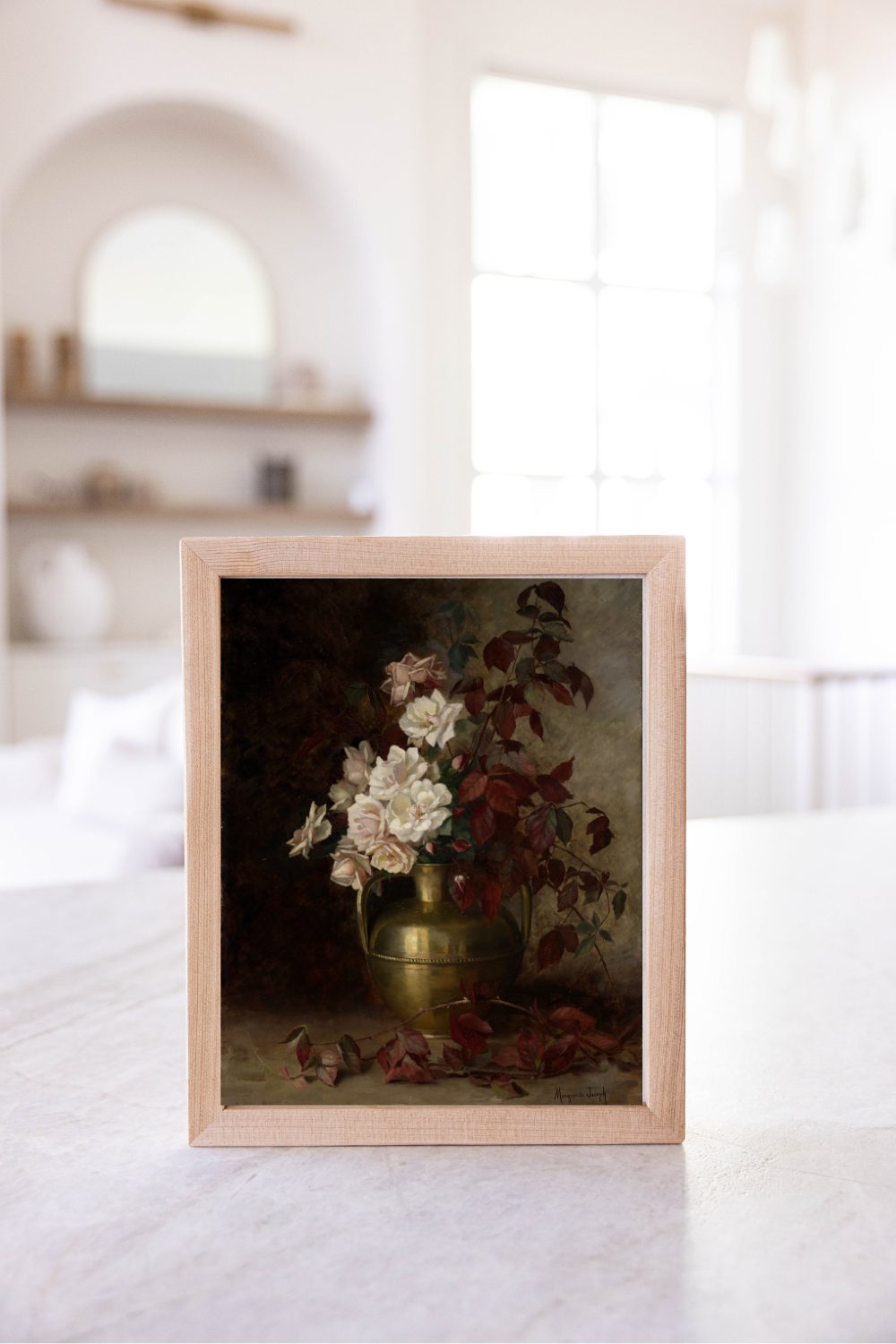 Vintage Antique Floral Framed Art | 108