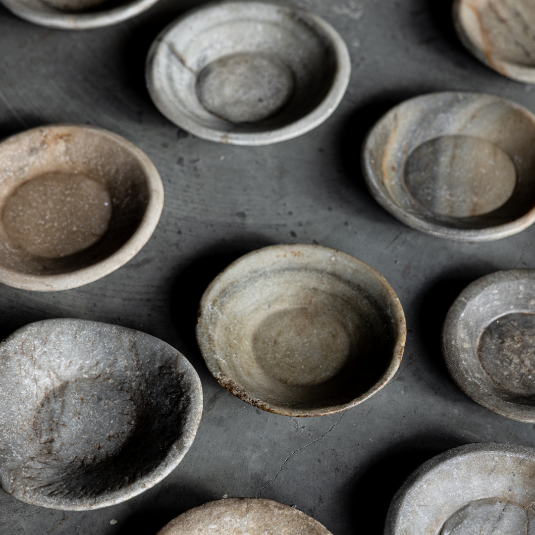 Vintage Grey Marble Bowl | By Luxe B Co