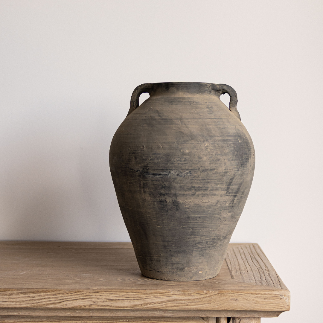 Vintage Grey Two Handle Jug | By Luxe B Co