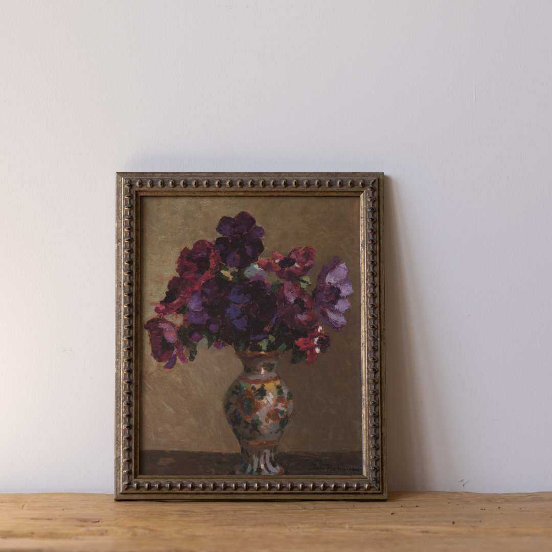 Vintage Heirloom Blooms Framed Art By Luxe B Co. 