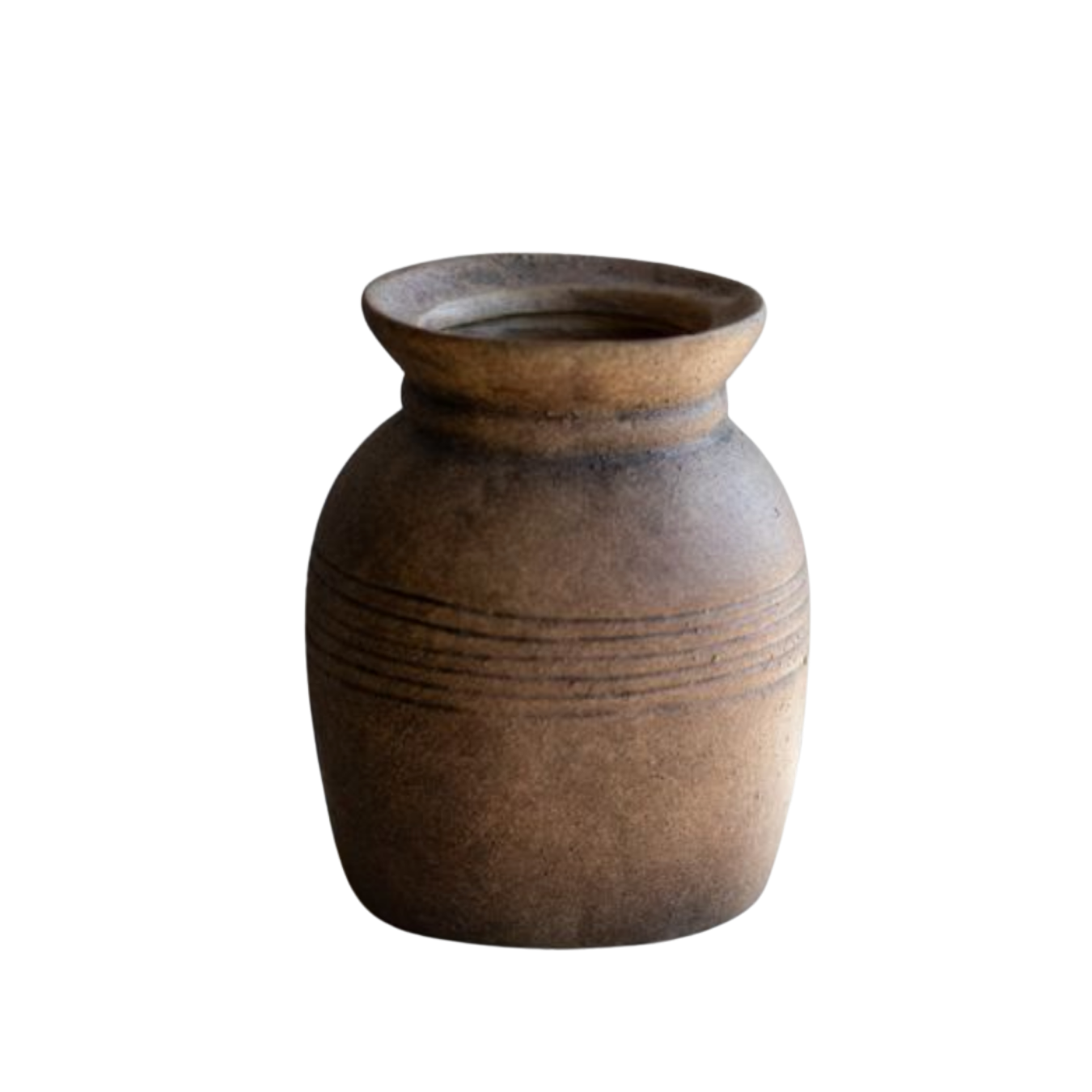 Vintage Inspired Brown Ceramic Vase | By Luxe B Co.