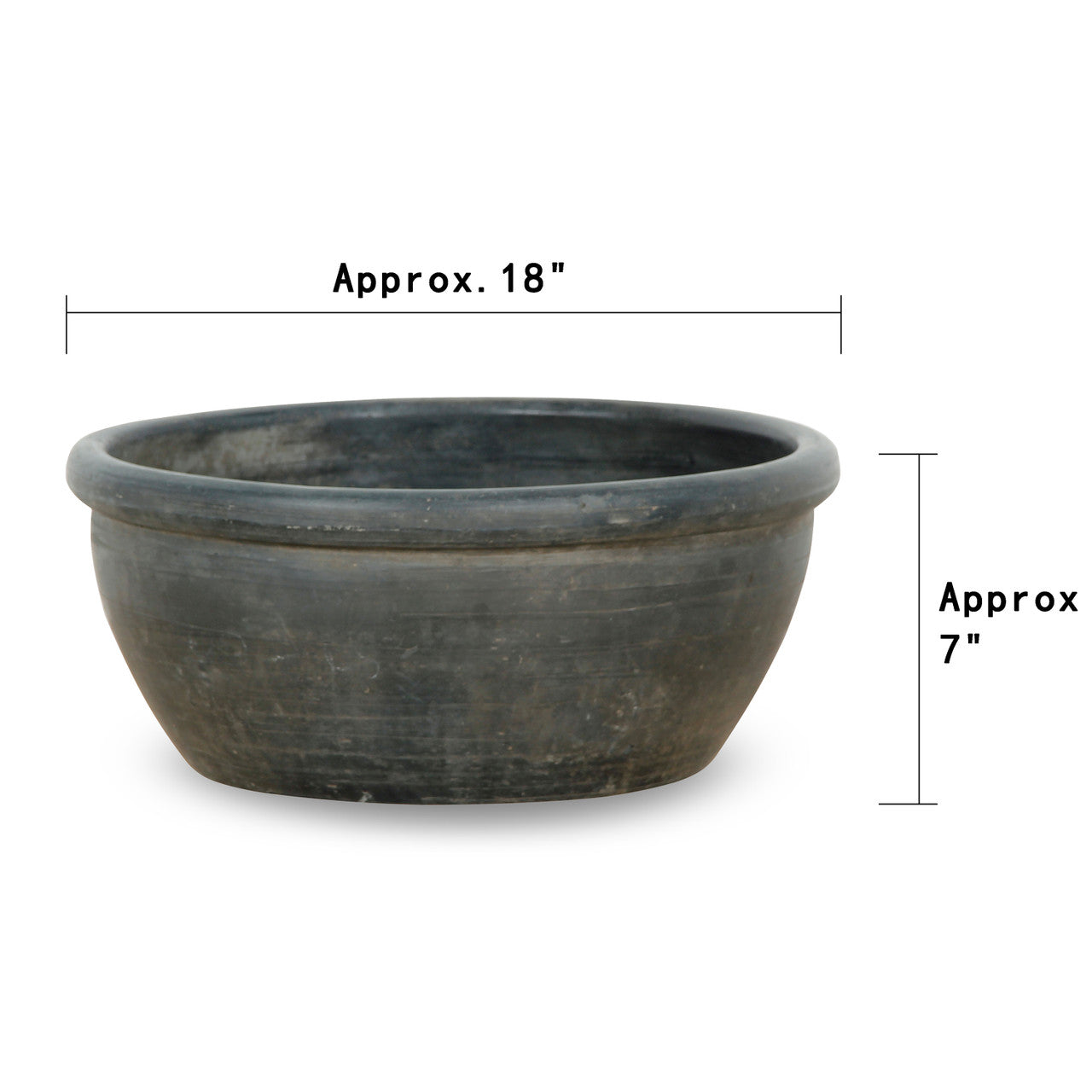 Vintage Inspired Gray Basin | By Luxe B Co.