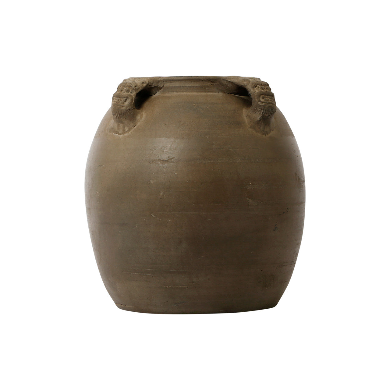 Vintage Inspired Gray Vase With Four Handles | By Luxe B Co.