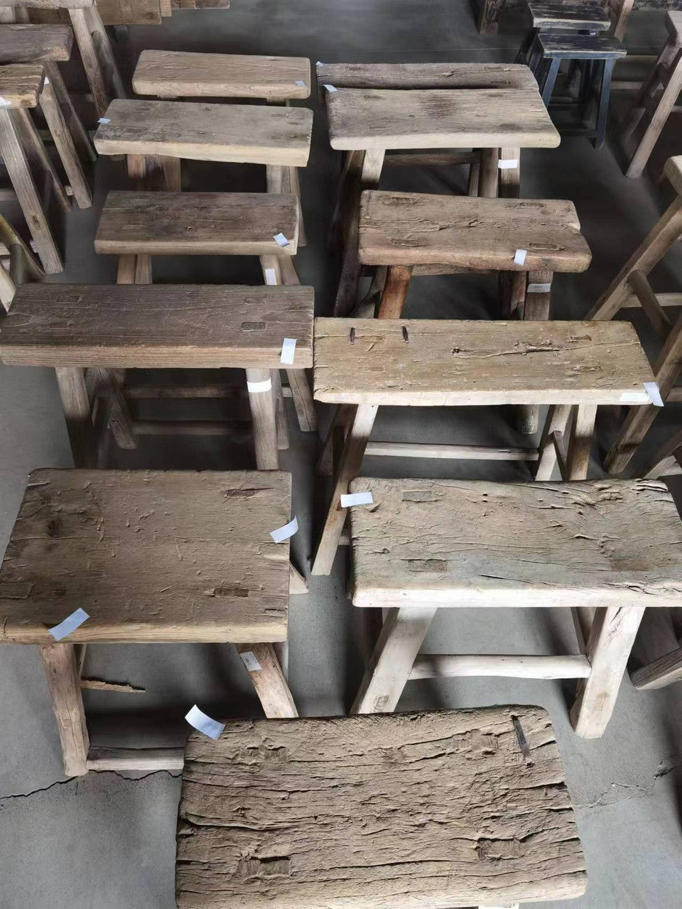 Vintage Inspired Rectangular Stool | By Luxe B Co.