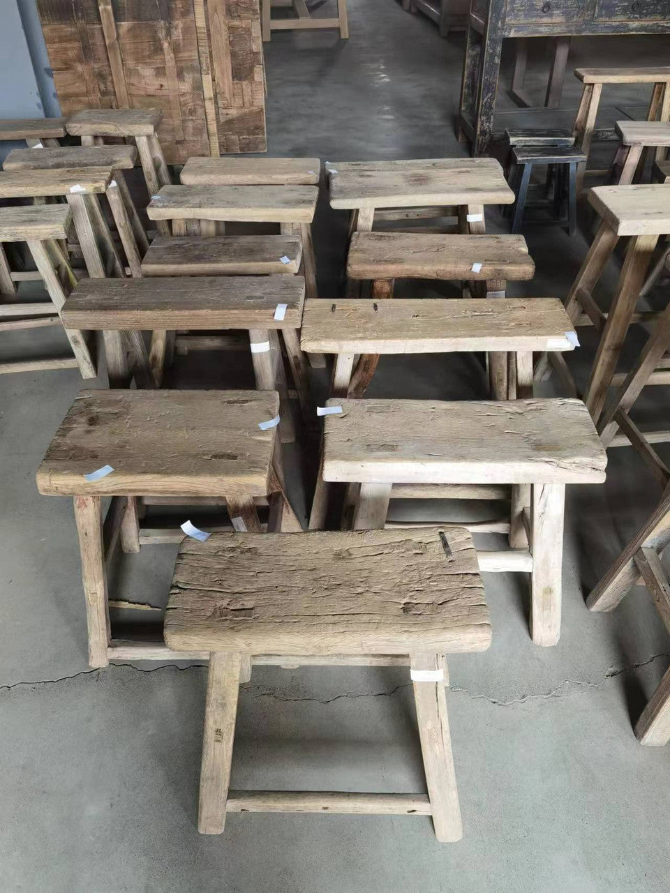 Vintage Inspired Rectangular Stool | By Luxe B Co.