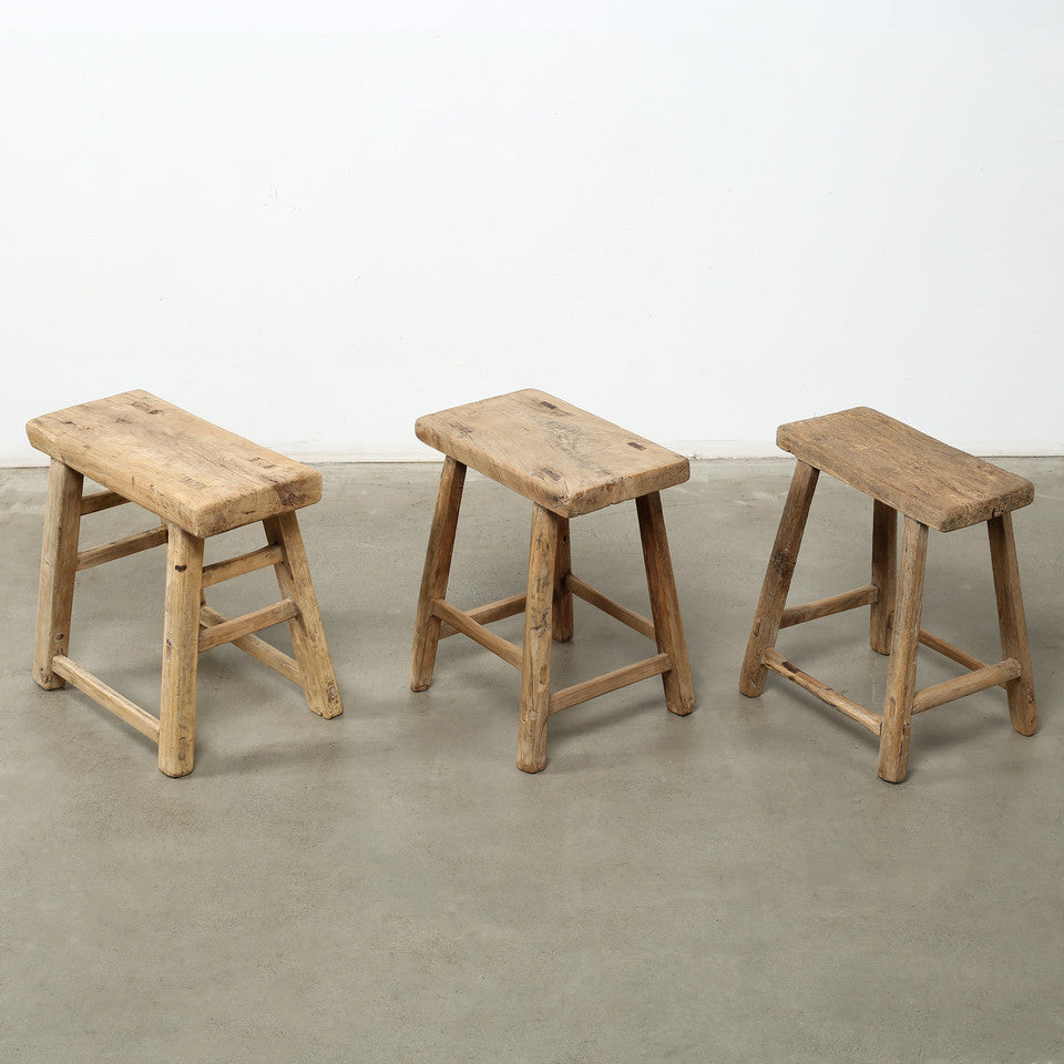 Vintage Inspired Rectangular Stool | By Luxe B Co.