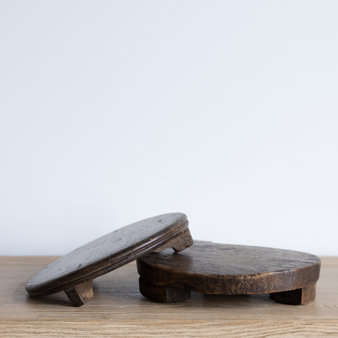 Vintage Inspired Round Wooden Risers | By Luxe B Co