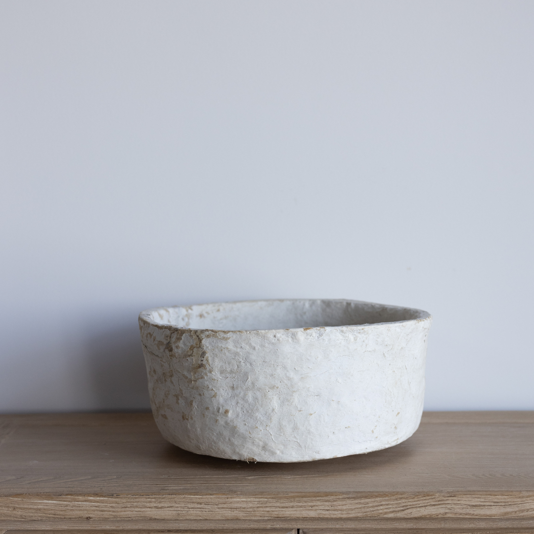 Vintage Paper Mache Pot Set of 3 | By Luxe B Co