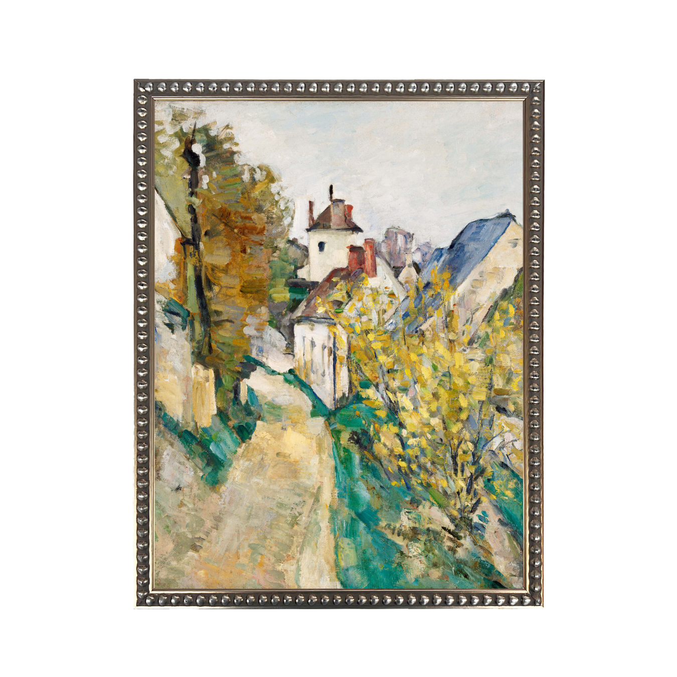 Vintage Watercolor Town Scene Framed Art | By Luxe B Co.