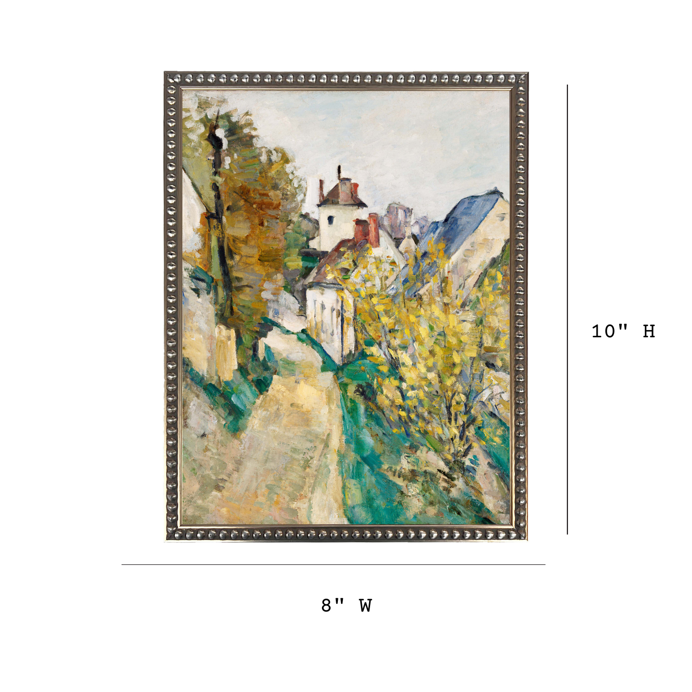 Vintage Watercolor Town Scene Framed Art | By Luxe B Co.