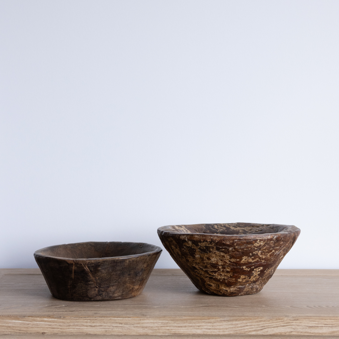 Vintage Wooden Bowl | By Luxe B Co