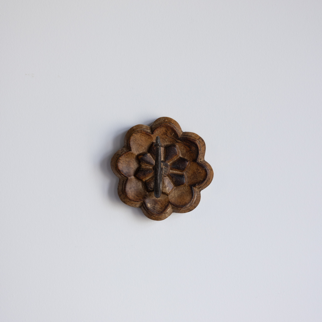 Vintage Wooden Flower Petal Hook | By Luxe B Co