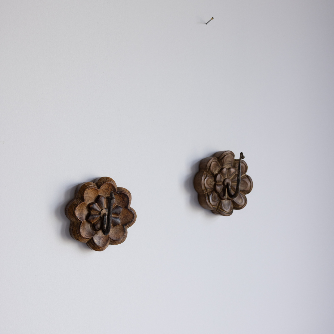 Vintage Wooden Flower Petal Hook | By Luxe B Co