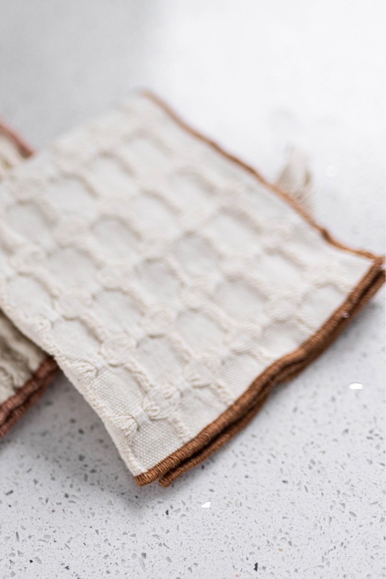 Waffle Weave Square Dish Cloths | By Luxe B Co. 