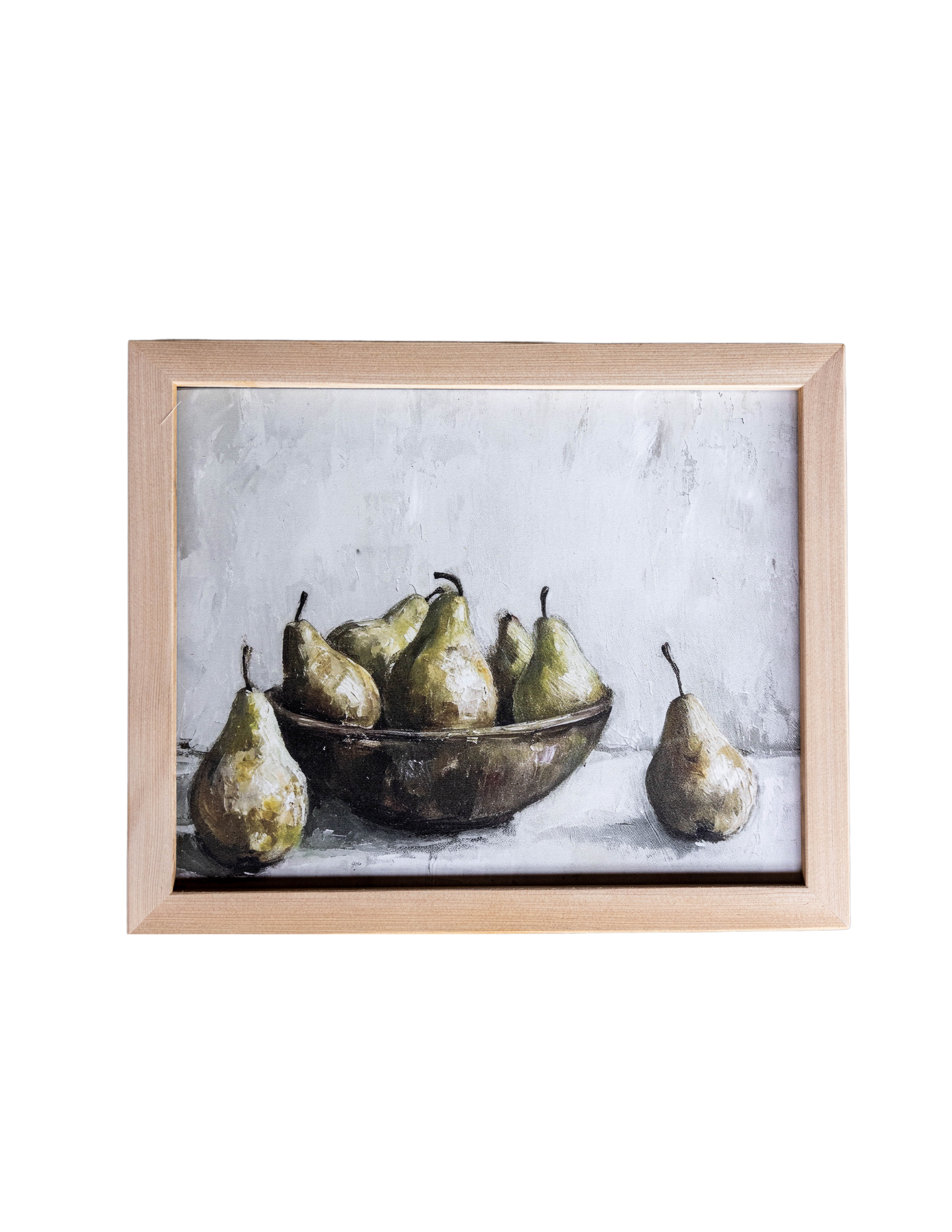 Watercolor Pears Pine Framed Art | By Luxe B Co. 