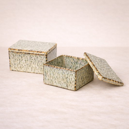 Whisper Ceramic Lidded Box | By Luxe B Co. 