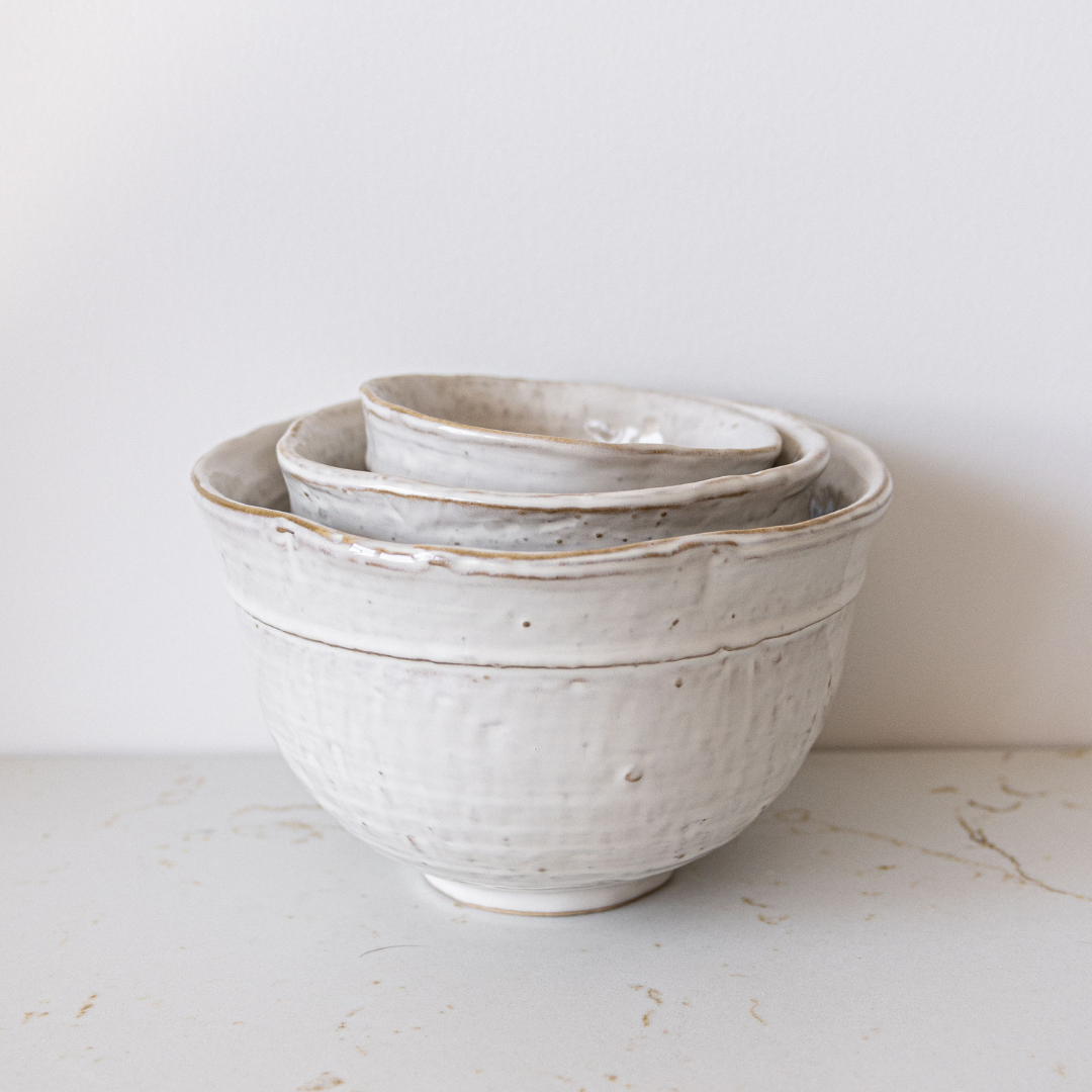 White Ceramic Bowl Set