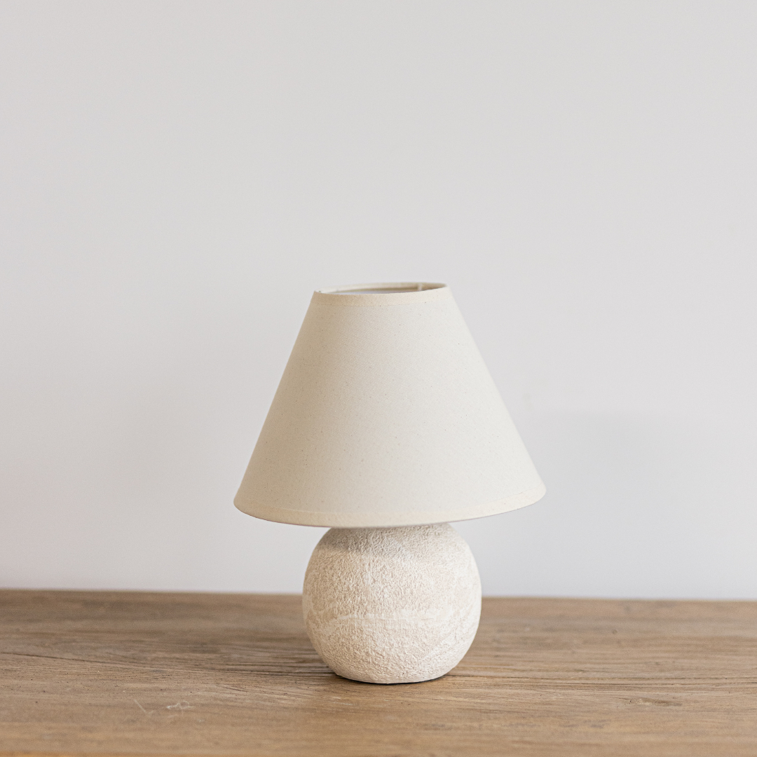 White Ceramic Lamp | By Luxe B Co. 