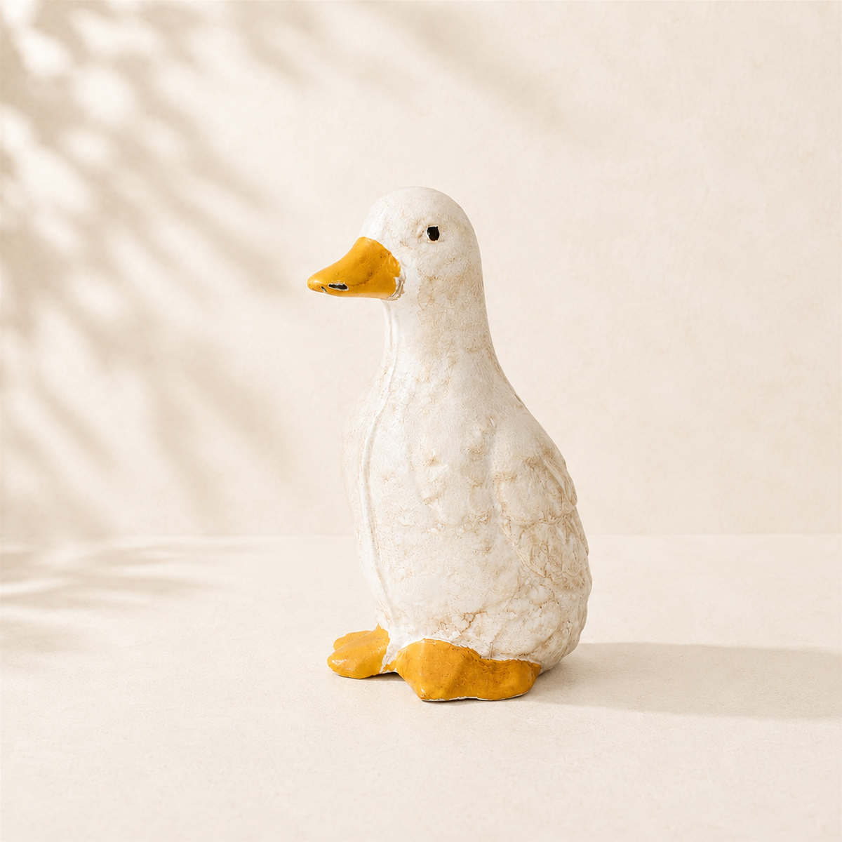 White Iron Duck Figurine By Luxe B Co. 