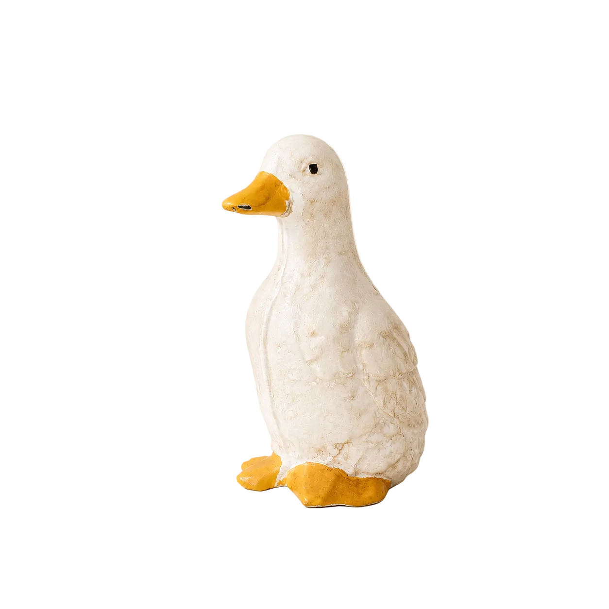 White Iron Duck Figurine By Luxe B Co. 