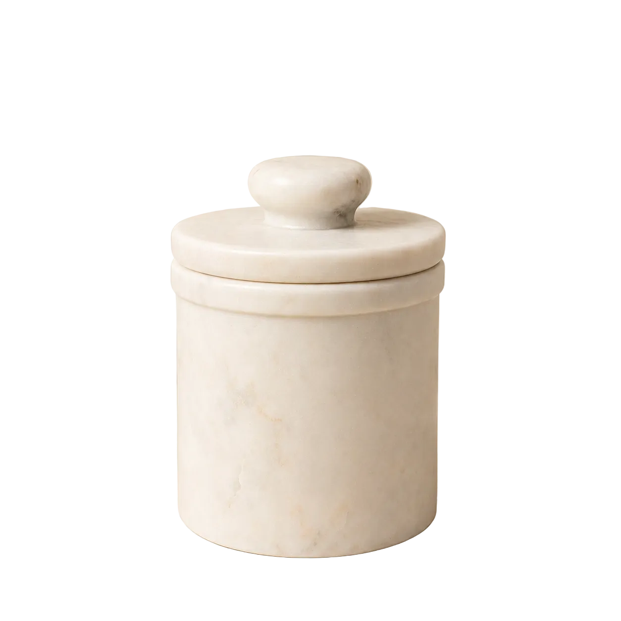 White Marble Butter Keeper By Luxe B Co. 