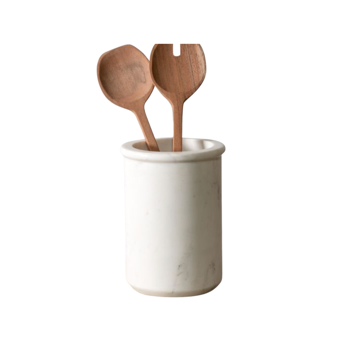 White Marble Utensil Crock | By Luxe B Co