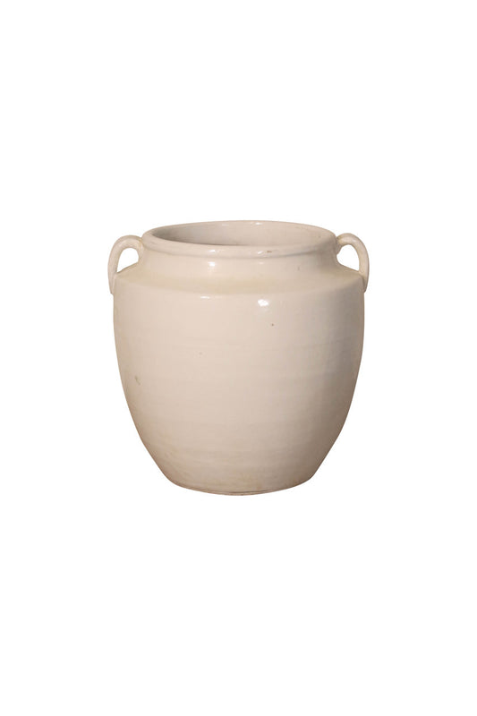 White Pot With Two Handle | By Luxe B Co.