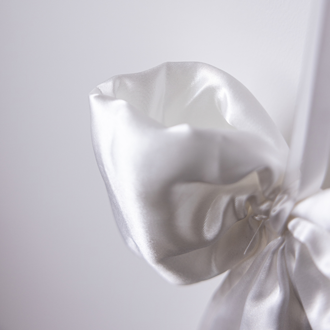 White Satin Bows | Luxe B Co.