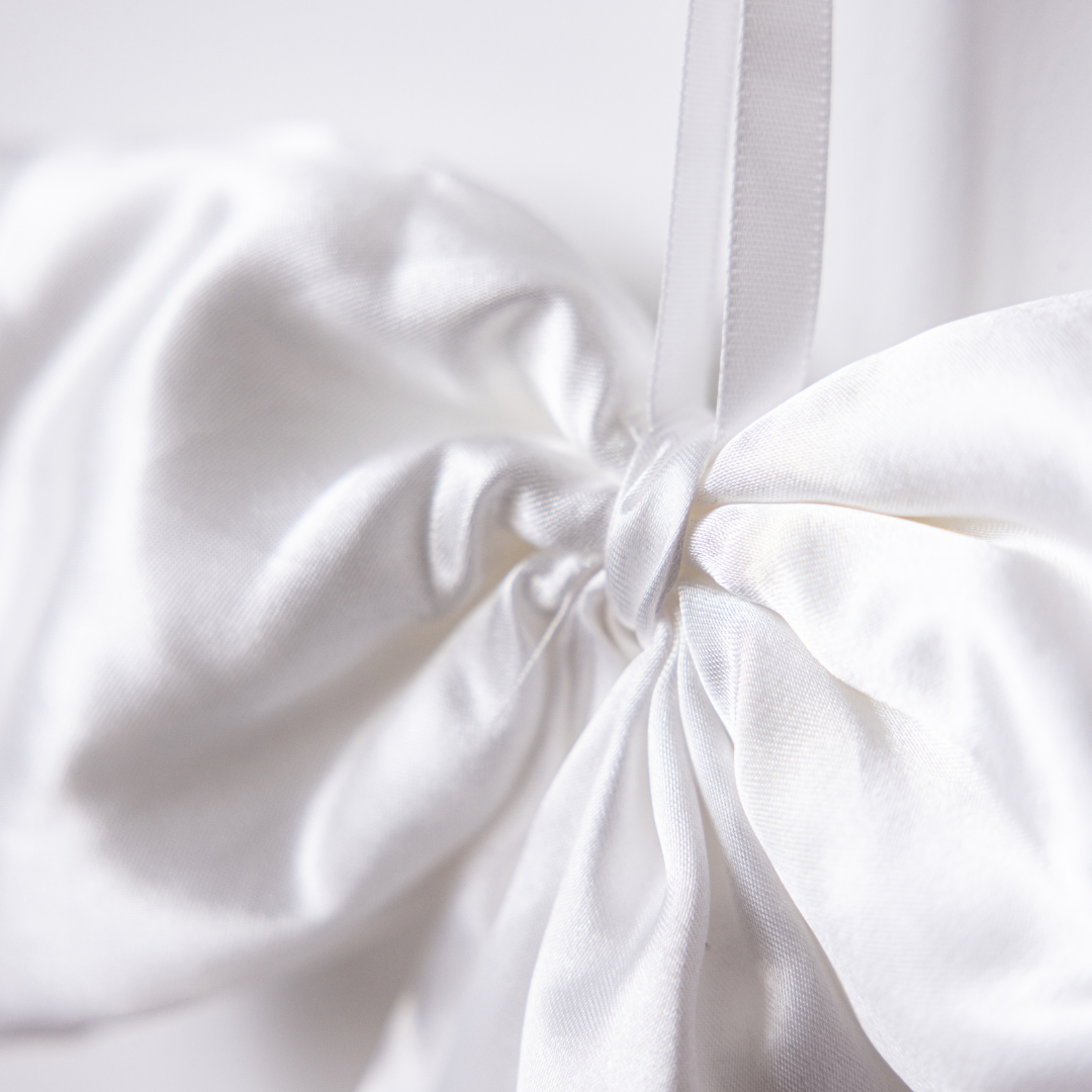 White Satin Bows | Luxe B Co.