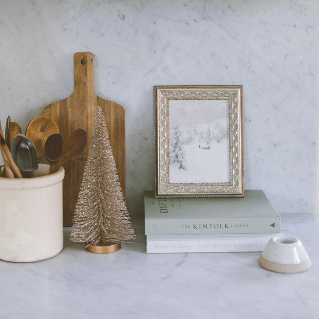 Winter Landscape Framed Antique Inspired Art | By Luxe B Co