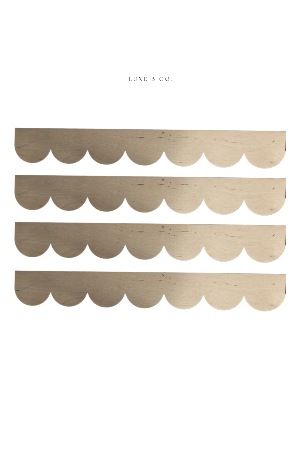 Wood Scallop Trim - Luxe B Co