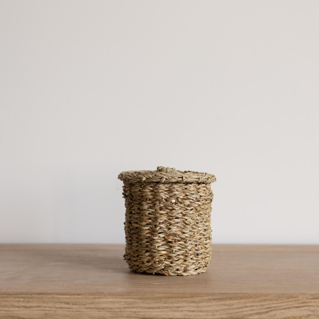 Woven Seagrass Canister Set | By Luxe B Co.