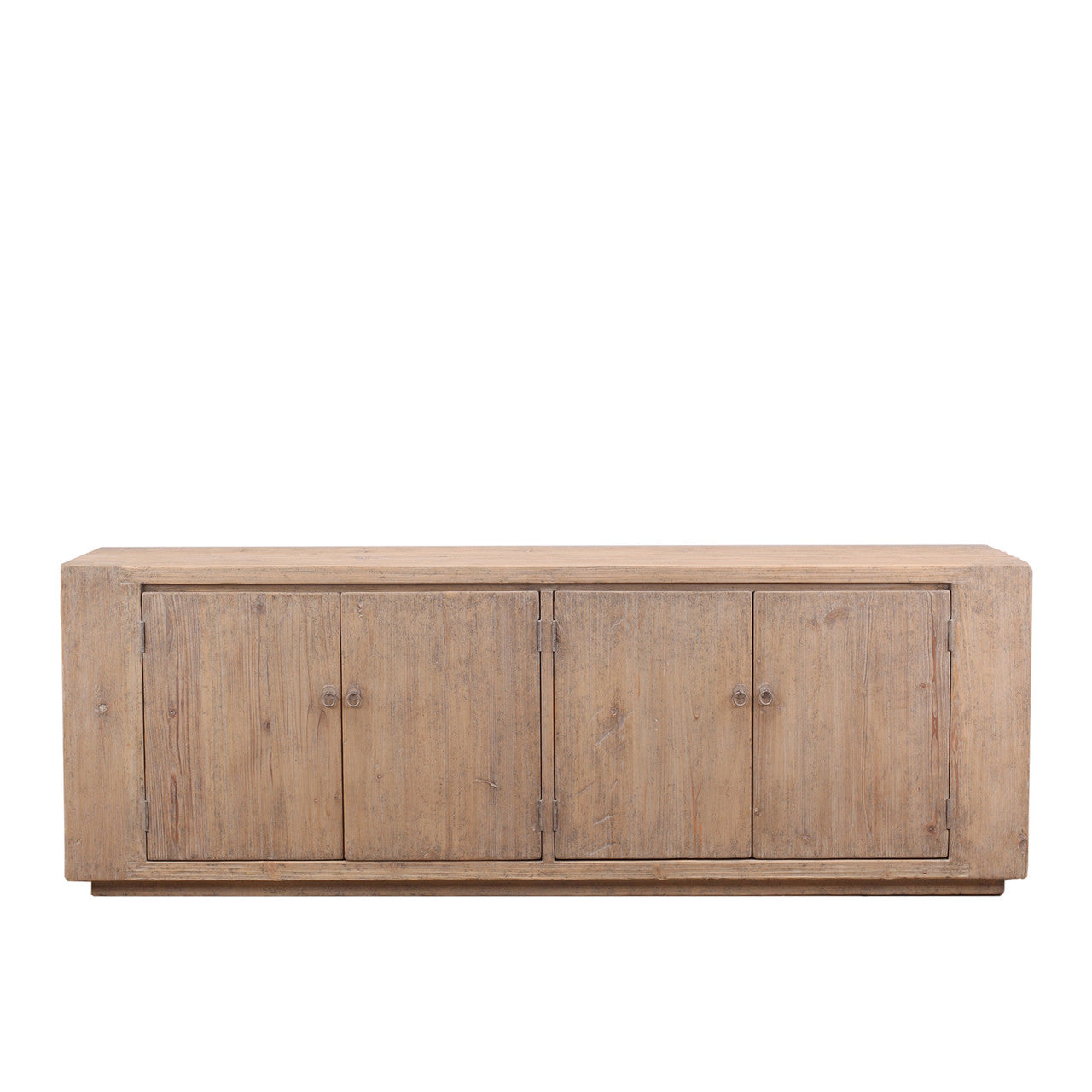 Zuma Four Doors Reclaimed Elm Wood Cabinet | By Luxe B Co.